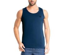 BE BOARD - Canotta 909C Spalla Larga 100% Cotone Morbido, Design Casual e Confortevole, Perfetta per Sport e Tempo Libero - Blu, 6XL