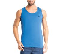 BE BOARD - Canotta 909C Spalla Larga 100% Cotone Morbido, Design Casual e Confortevole, Perfetta per Sport e Tempo Libero - Bluette, 4XL