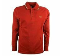 BE BOARD Polo 9004 Manica Lunga da M a 3XL Set da 1 o 3 Pezzi Modello in Puro Cotone Piquet Morbido Elasticizzato e Colletto Profilato in Contrasto Uomo India L