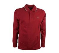 Be! Board Polo a Manica Lunga 100% Cotone Taglie Forti Uomo