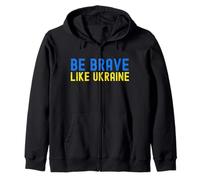 Be Brave Like Ukraine, Stand con Ucraina, Bandiera Ucraina Felpa con Cappuccio
