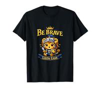 Be Brave Little Lion Kawaii Cavaliere Cucciolo Grafica Maglietta