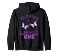 Be Brave Little One Butterfly Ispiration Felpa con Cappuccio