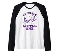Be Brave Little One Butterfly Ispiration Maglia con Maniche Raglan