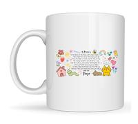 Be Buz Tazza da caffè personalizzata con nome personalizzato | Queen of the House Doodle Art Cup Regalo per la festa della mamma