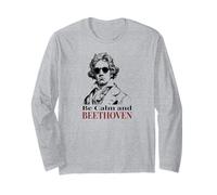 Be Calm And Beethoven - Gioco di Parole con Musica Classica Divertente Maglia a Manica
