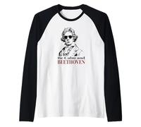 Be Calm And Beethoven - Gioco di Parole con Musica Classica Divertente Maglia con Maniche Raglan