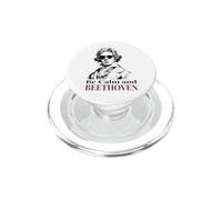 Be Calm and Beethoven - Gioco di parole con musica classica divertente PopSockets PopGrip per MagSafe