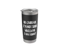 Be Careful I'm Not Sure Bicchiere termico in acciaio inox doppia parete
