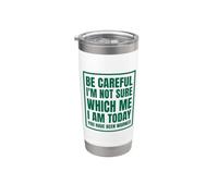Be Careful I'm Not Sure Bicchiere termico in acciaio inox doppia parete