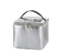 Be Cool - Borsa termica impermeabile City, color argento, mini, ideale per cosmetici o medicine, mini borsa frigo, 18 x 18 x 15 cm, circa 4,5 l di capacità