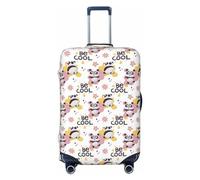 Be Cool Panda - Copertura per bagagli da viaggio, lavabile, adatta per bagagli da 45,7 a 81,7 cm, nero, Small