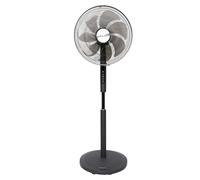 Be Cool Schuss Home Electronic - Ventilatore a piantana DC, 45 cm, 24 livelli, timer, telecomando, oscillazione, altezza regolabile, risparmio energetico, 50 W, BC16STHPM2505, colore: Nero