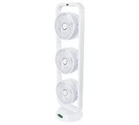 Be Cool Ventilatore a torre TripleFan - Ventilatore efficace per interni, 3 velocità, regolabile individualmente, funzionamento silenzioso, 100 cm, bianco