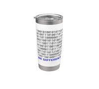 Be Different Binary Code Design | Programmatore Nerd Coding IT Bicchiere termico in acciaio inox doppia parete