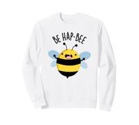 Be Hap-Bee Divertente Gioco di Parole Felpa