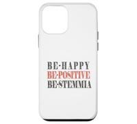 Be-happy, be-positive, be-stemmia, Divertente, Simpatica Custodia per iPhone 12 mini