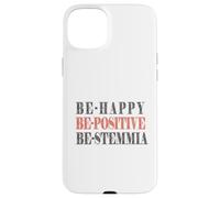Be-happy, be-positive, be-stemmia, Divertente, Simpatica Custodia per iPhone 15 Plus