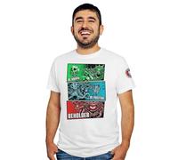 Be Happy Be Positive Beholder - T-Shirt Uomo - D&D - Gioco di Ruolo - Fantasy - Maglietta a Manica Corta 100% Cotone - XXXL