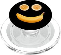 Be Happy Funny Sarcastic Happy Banana & Orange Smile Graphic PopSockets PopGrip per MagSafe