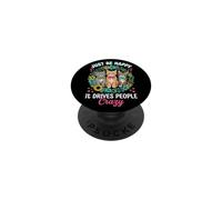 Be Happy It Drives People Crazy Kitten Cat Fiori PopSockets PopGrip Adesivo
