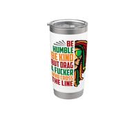Be Humble Be Kind Bestia Leone ruggente Compleanno Leone Uomini Ragazzo Bicchiere termico in acciaio inox doppia parete