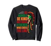 Be Humble Be Kind Bestia Leone Ruggente Compleanno Leone Uomini Ragazzo Felpa