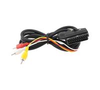 Be In Your Mind 1 cavo adattatore da SCART a 3 RCA, lunghezza 1,5 m, commutabile in uscita, da scart maschio a cavo audio composito, cavo video con interruttore per TV, DVD, videoregistratori