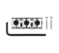 Be In Your Mind 1 dado di bloccaggio per ponte tremolo per chitarra da 42 mm, con chiave a vite, compatibile con strumenti tremolo Floyd Rose Style per chitarra elettrica (argento)