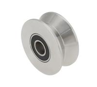 Be In Your Mind 1 Pezzo 68mm Cancello Scorrevole Ruota A Rulli 15mm Di Apertura In Acciaio Inox 304 V Scanalatura A Doppio Cuscinetto Rulli Per Il Sollevamento Altalena Cancello Scorrevole