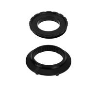 Be In Your Mind 1 set di adattatori per freno a disco da bici a 6 bulloni a centralizzatore, compatibili con DT Swiss QR mozzi per asse passante per bicicletta, centrlock nero