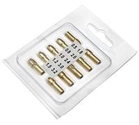Be In Your Mind 10pcs 0.5-3.2mm Ottone Drill Mandrino 5mm Shank Mini Drill Raccogliere Mandrino Punte per Utensile Rotante