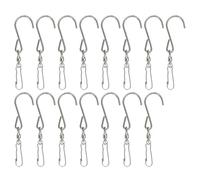 Be In Your Mind 15 Pezzi Gancio Girevole In Acciaio Inox Clip Rotanti 9,3x2,2 Cm Per Appendere Campanelli Eolici Crystal Twisters Gancio Girevole A 360 Gradi Argento