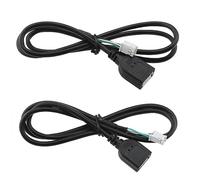 Be In Your Mind 2 adattatori per cavo di prolunga USB per auto, connettore a 4 pin e 6 pin, 76 cm, compatibile con autoradio Android stereo USB Flash Drives ricarica rapida telefoni cellulari