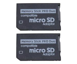 Be In Your Mind 2 adattatori per schede di memoria da Micro SD a Pro Duo per schede di memoria compatibili con Sony PSP Console 1000 2000 3000 fotocamere fotografiche