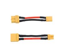 Be In Your Mind 2 cavi di prolunga XT60 a XT30 maschio a XT30 femmina/XT60 femmina a XT30 maschio, adattatore connettore RC per batteria al litio micro drone FPV (14AWG, lunghezza 50 mm)