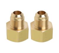 Be In Your Mind 2 nippli riduttori in ottone compatibili con tubi di refrigerazione CA da 1/2 pollice femmina a 3/8 pollici maschio SAE connettore