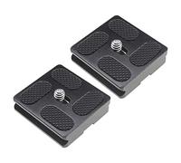 Be In Your Mind 2 Pezzi 40mm Piastre A Sgancio Rapido PU40 Videocamera Treppiede Ballhead Supporto Piastra QR Con Vite Da 1/4 Pollici Universale