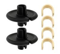Be In Your Mind 2 Pezzi Bow String Kisser Pulsante Scanalato 14x9mm Perline per Labbra Arco Accessori Tiro con L'Arco Clip con Ancoraggio in Rame per Installazioni di Corde