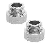 Be In Your Mind 2 Pezzi Braccio Di Prolunga Per Soffione Doccia In Acciaio Inossidabile 201 G1/2 Filettatura Maschio A Femmina Lunghezza 20 Mm Raccordo Per Tubo Prolunga Per Soffione Doccia