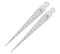 Be In Your Mind 2 pezzi cuneo Feeler Gauge conico Gap Gauge in acciaio inox cono saldatura Gauge Feeler gap foro strumento di misura per diametro interno foro diametro ecc