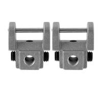Be In Your Mind 2 pezzi di ricambio per sega a traforo 2 x 2 cm, adattatore lama senza perno da 0,7 mm, mandrino a trazione secondo la barra curva multiuso multi-sfaccettata linea dei denti