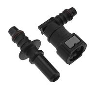 Be In Your Mind 2 Pz Connettore Tubo Del Carburante Femmina Connettore Linea Del Carburante Auto Tubo Tubo Accoppiatore Adattatore Accessori 55.5mmx23.5mm Nero