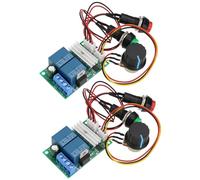Be In Your Mind 2 regolatori di velocità del motore PWM DC 57 x 37 x 21 mm, regolatore di velocità del motore PWM DC con pulsante elettrico di spinta avanti e indietro