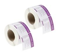 Be In Your Mind 2 rotoli con 1000 adesivi per alimenti Aller-gen etichette per allergia alimentare adesivi di sicurezza Aller-gen accessori per cucina