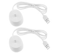 Be In Your Mind 2 x Base di ricarica USB compatibile con Braun Oral-b Pro 600/Pro 650/Pro 680/Pro 2500/Pro 2900/Pro 3000/Pro 3500/Pro 3900 Base di ricarica Spazzolino da denti Elettrico