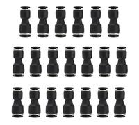 Be In Your Mind 20 Pezzi Da 6 mm A 8 mm Nero Riduttore Dritto Push To Connect Raccordi Pneumatici Connettori Aria A Sgancio Rapido Per Utensili E Produzione