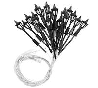 Be In Your Mind 20 Pezzi Lampione Stradale In Miniatura Modello OO HO Lampione Ferroviario Per Treno Scala 1:100 3V Lampione Per Lanterna Per Modellismo Accessori Altezza 7 Cm