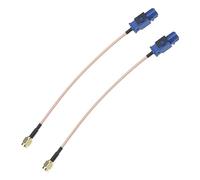 Be In Your Mind 2PCS Cavo Adattatore Per Antenna GPS Per Auto SMA Maschio A Fakra C Maschio RG-316 Per Sistema Ricevitore Di Navigazione GPS Stereo Per Auto Tronco 17CM