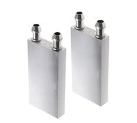 Be In Your Mind 2X Blocco di Raffreddamento Ad Acqua in Alluminio 40x80x12mm per Sistema di Raffreddamento Ad Acqua Dissipatore di Calore CPU Grafica Radiatore Dissipatore di Calore